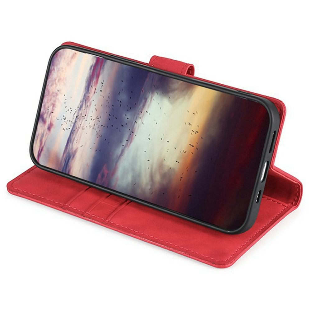 For Motorola Edge 70 5G Case Crocodile Texture PU Leather Phone Cover - Red