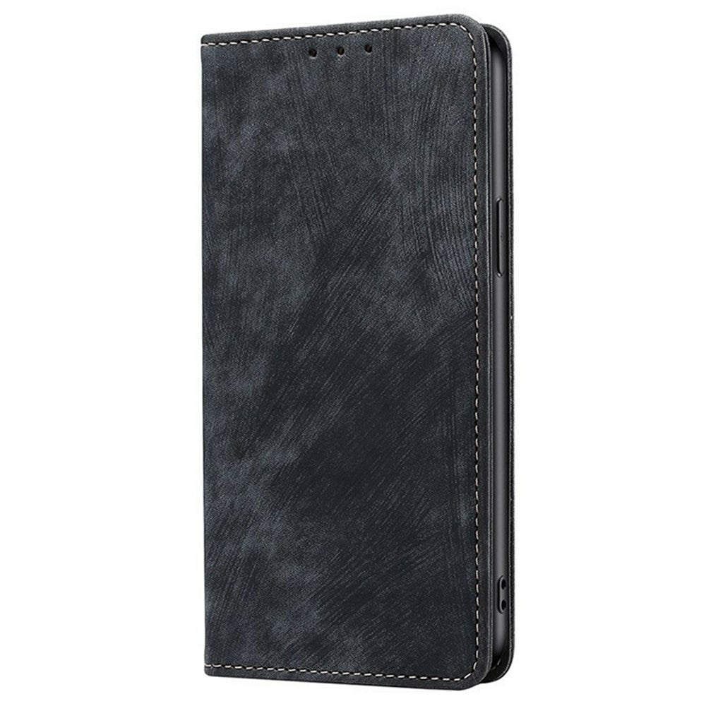 For Motorola Edge 70 5G Case RFID Blocking Wallet Foldable Stand Leather Phone Cover - Black