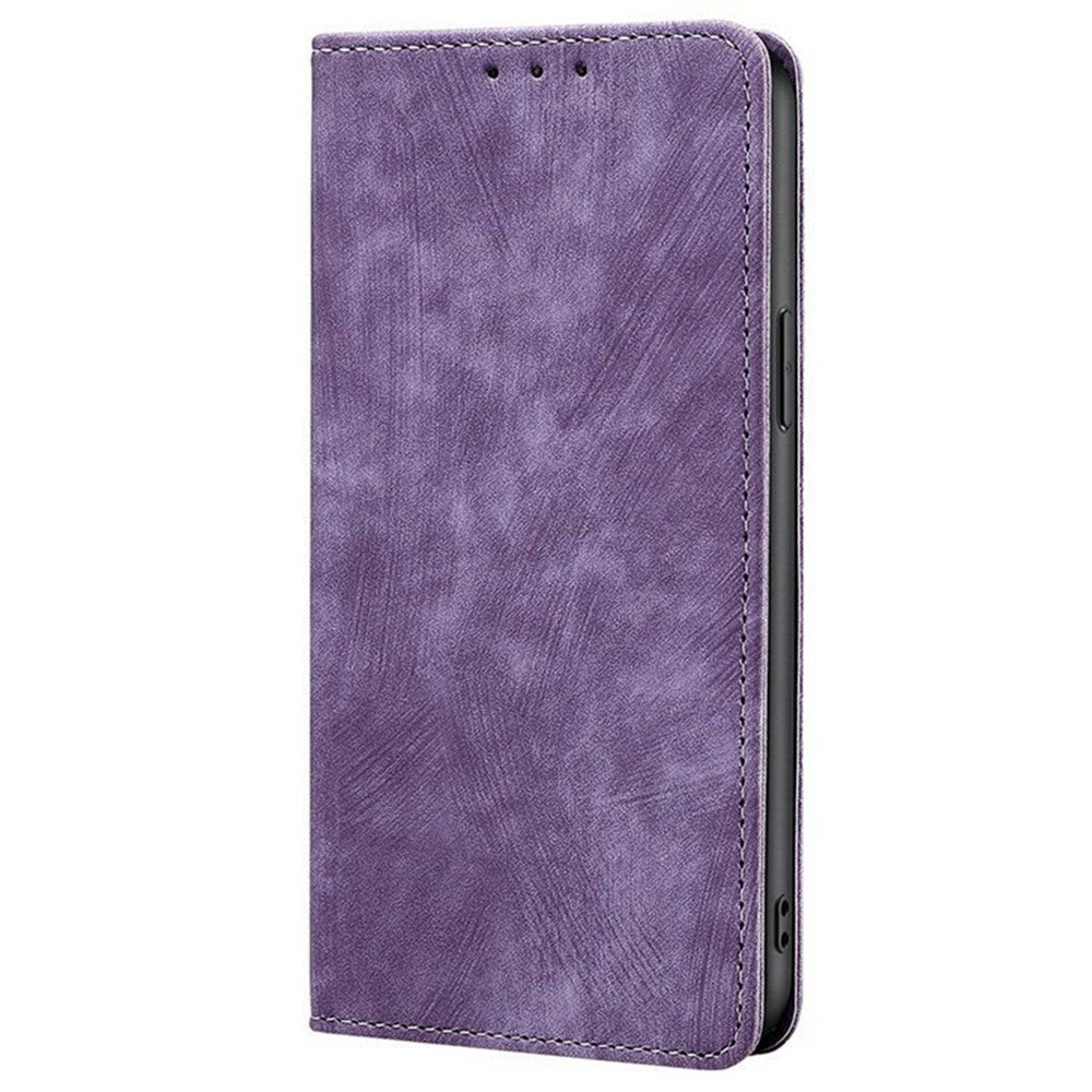 For Motorola Edge 70 5G Case RFID Blocking Wallet Foldable Stand Leather Phone Cover - Purple