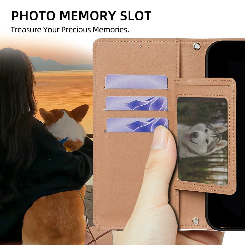 For Motorola Edge 70 5G Case Triangle Imprinted Skin Touch PU Leather Phone Wallet Cover - Brown