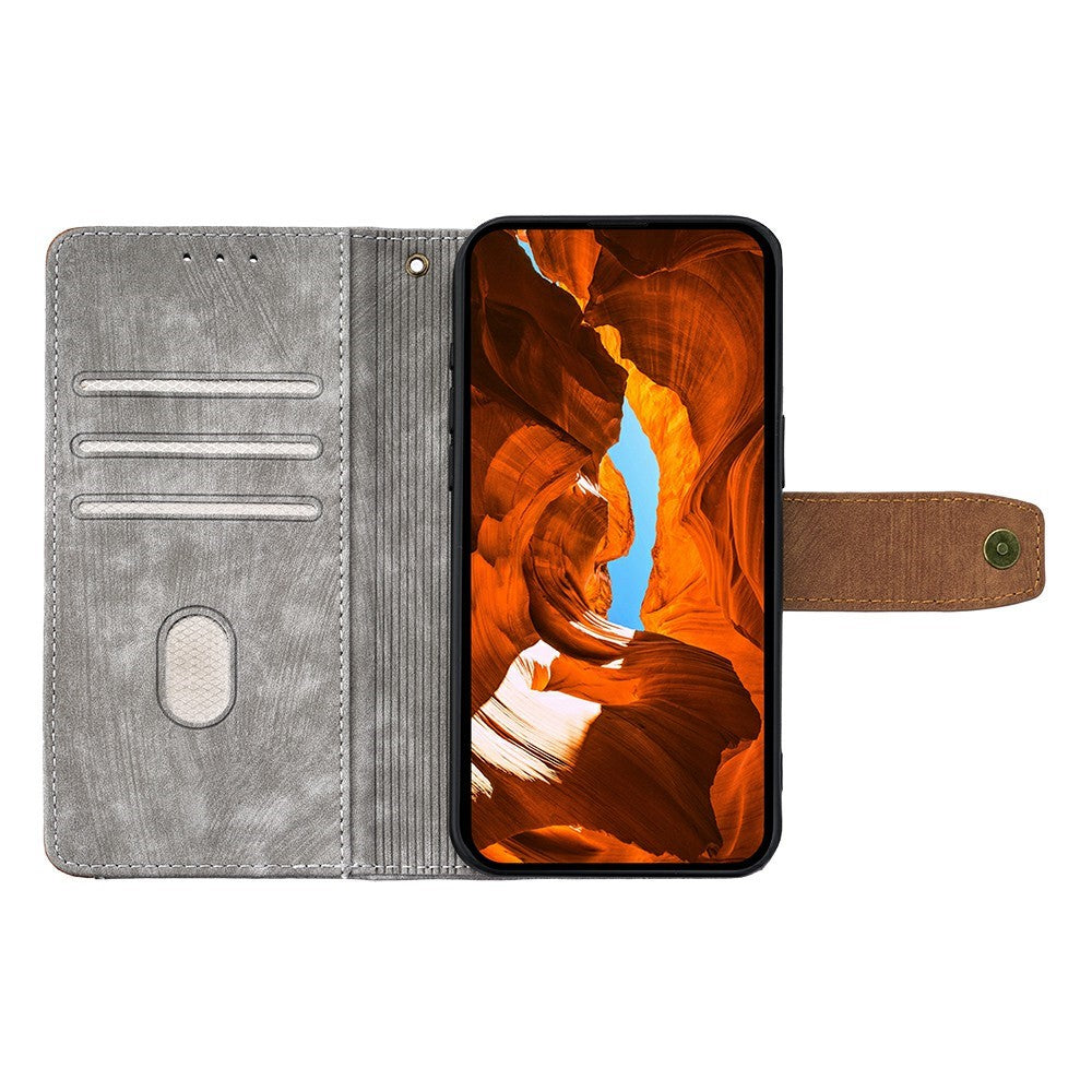 For Motorola Edge 70 5G Case RFID Blocking Color Splicing PU Leather Wallet Phone Cover - Grey