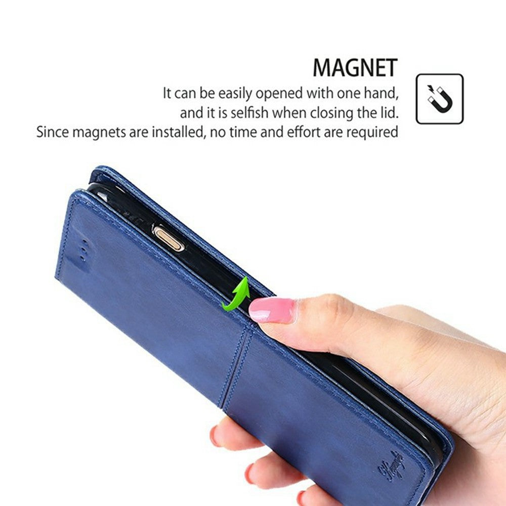 For Motorola Edge 70 5G Case Card Slots Cowhide Texture Phone Leather Cover - Blue