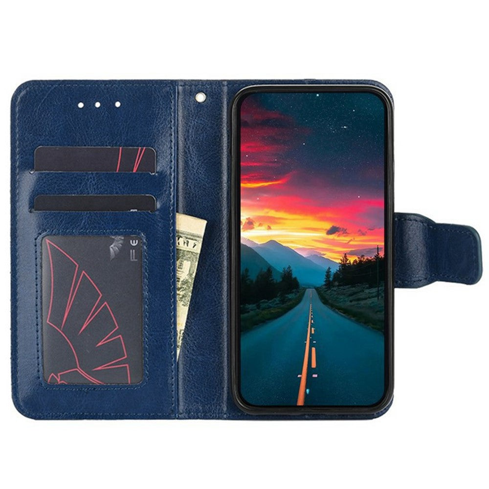 For Motorola Edge 70 5G Case Wallet PU Leather + TPU Folding Stand Phone Cover - Blue