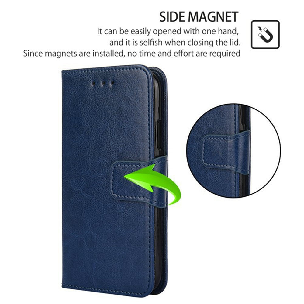 For Motorola Edge 70 5G Case Wallet PU Leather + TPU Folding Stand Phone Cover - Blue