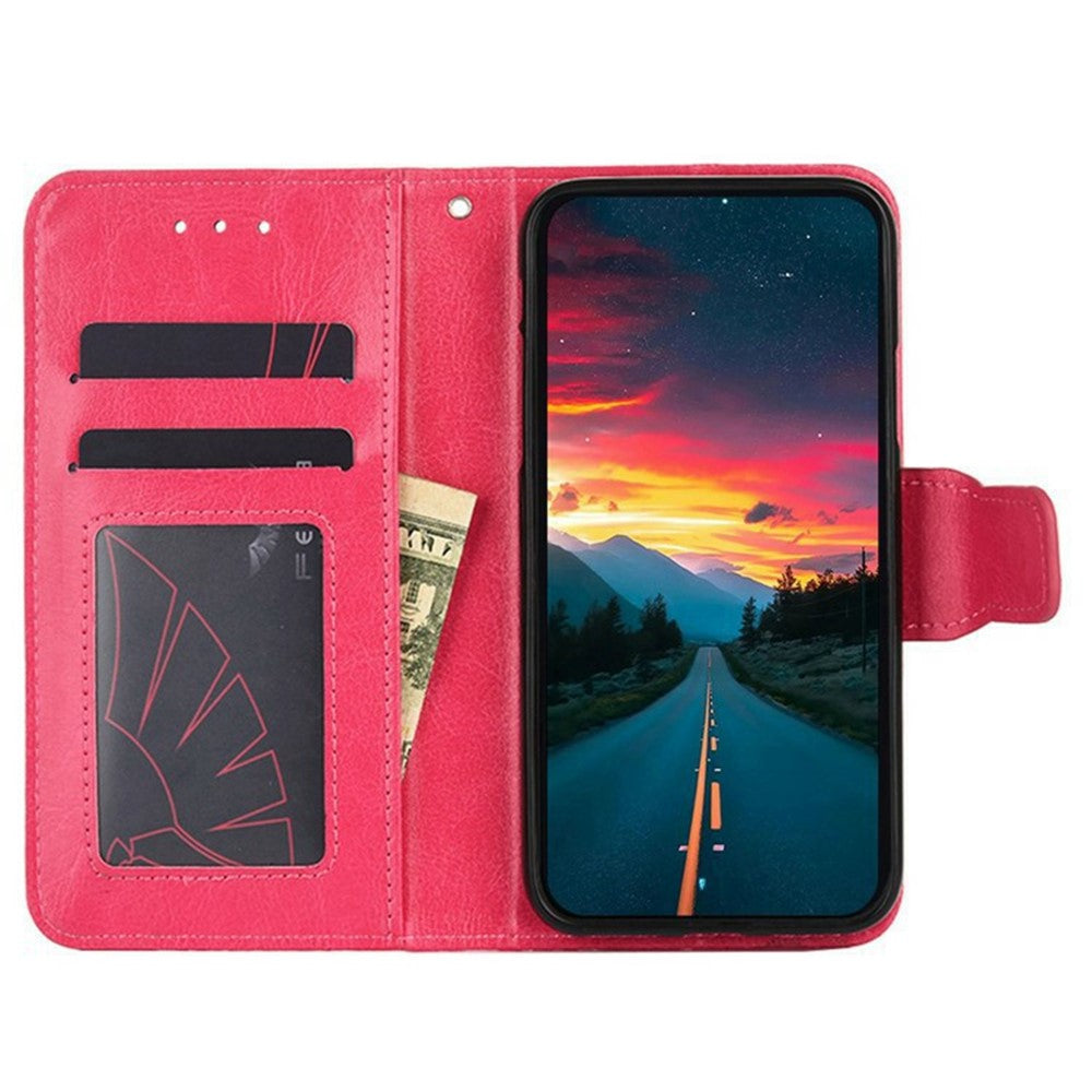For Motorola Edge 70 5G Case Wallet PU Leather + TPU Folding Stand Phone Cover - Rose