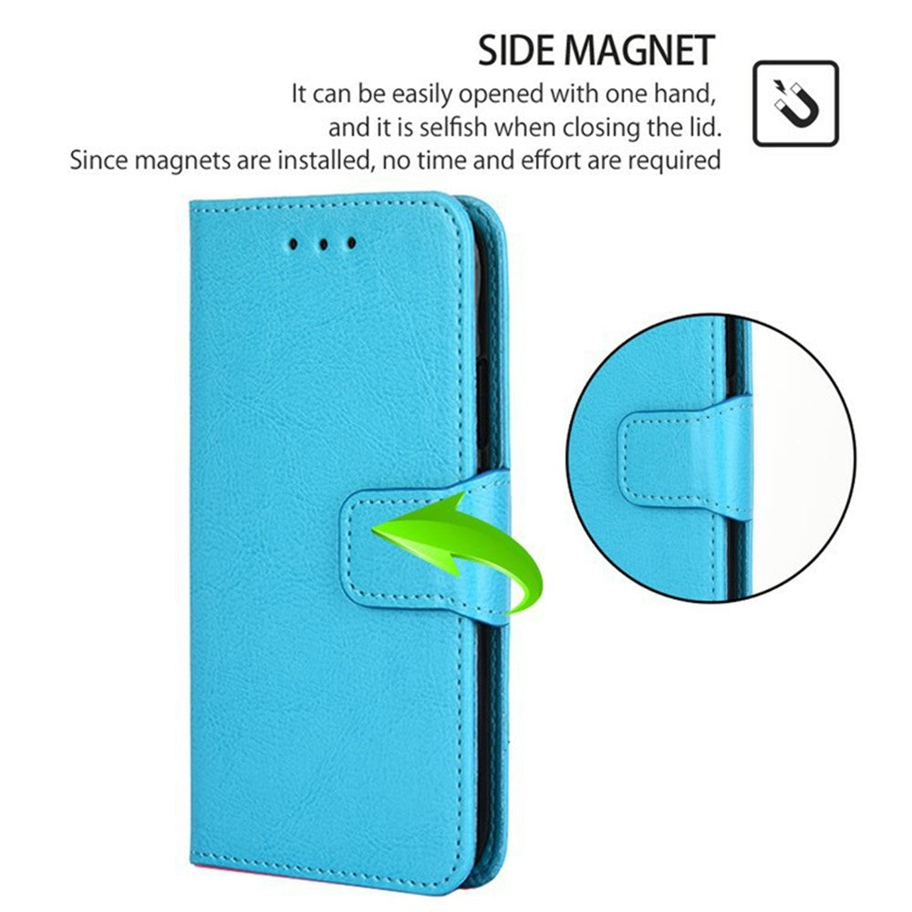 For Motorola Edge 70 5G Case Wallet PU Leather + TPU Folding Stand Phone Cover - Baby Blue