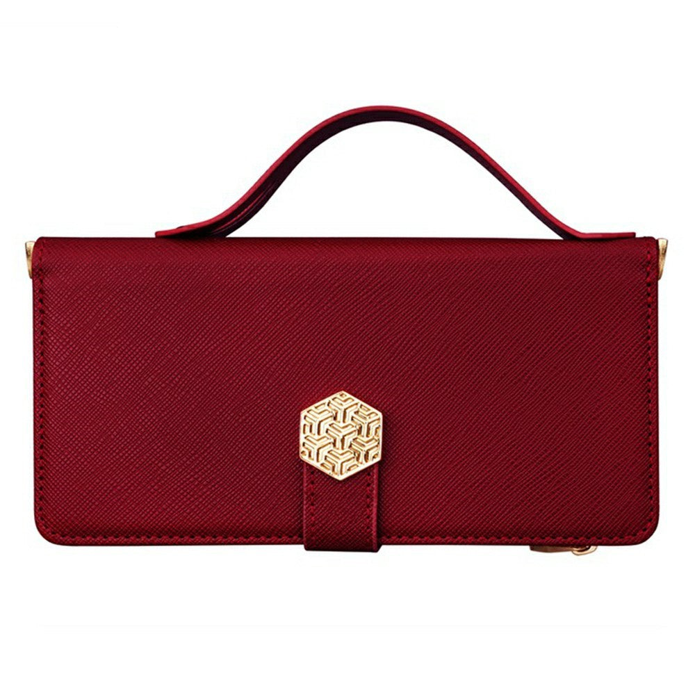 For Motorola Edge 70 5G Case Cross Texture PU Leather + TPU Wallet Phone Cover with Strap - Red