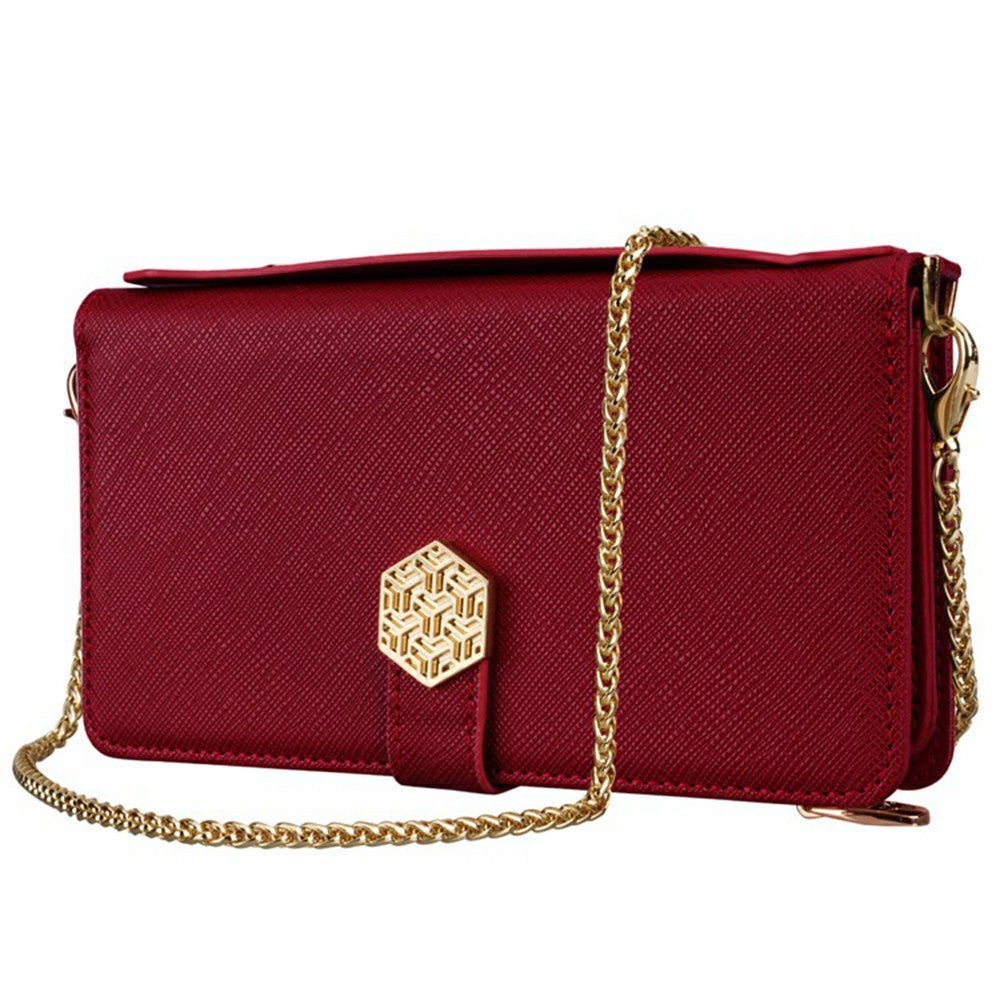 For Motorola Edge 70 5G Case Cross Texture PU Leather + TPU Wallet Phone Cover with Strap - Red