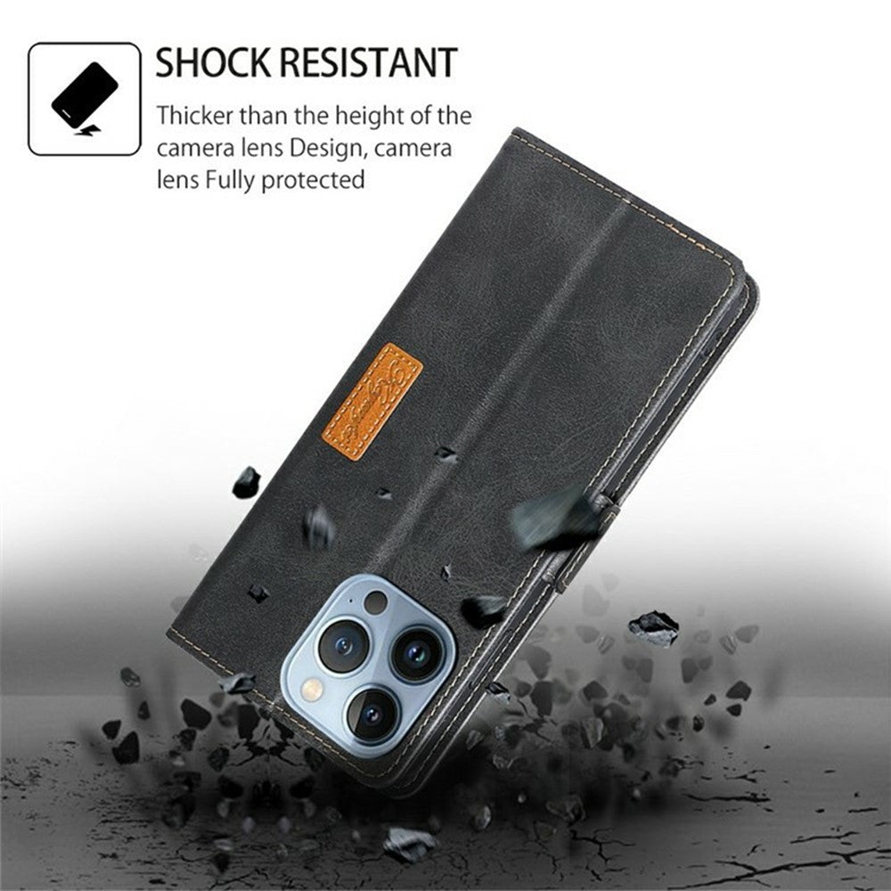 For Motorola Edge 70 5G Case Contrast Color Wallet Leather Phone Cover - Black + Grey