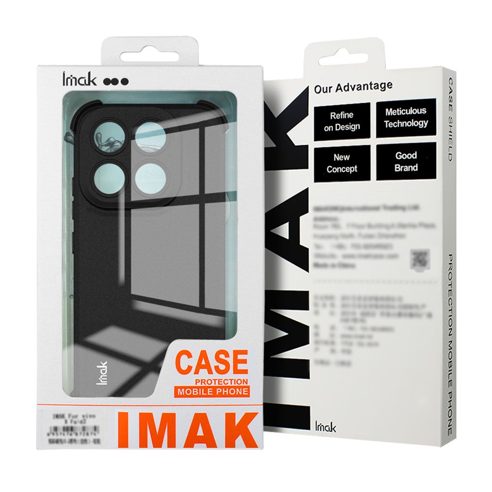 IMAK For vivo X300 FE 5G / S50 Pro mini 5G Case TPU Phone Cover Airbag Shockproof Protection - Matte Black