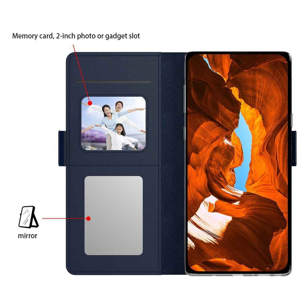 For Xiaomi 17 Ultra 5G Case PU+TPU Magnetic Flip Phone Cover with Stand - Blue
