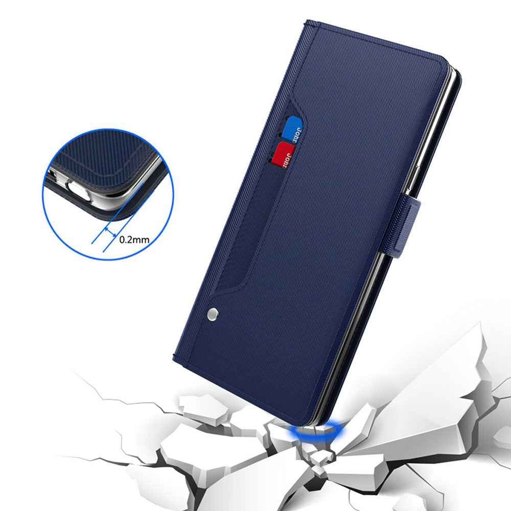 For Xiaomi 17 Ultra 5G Case PU+TPU Magnetic Flip Phone Cover with Stand - Blue