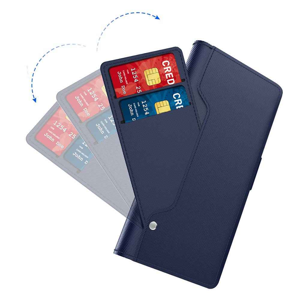 For Xiaomi 17 Ultra 5G Case PU+TPU Magnetic Flip Phone Cover with Stand - Blue