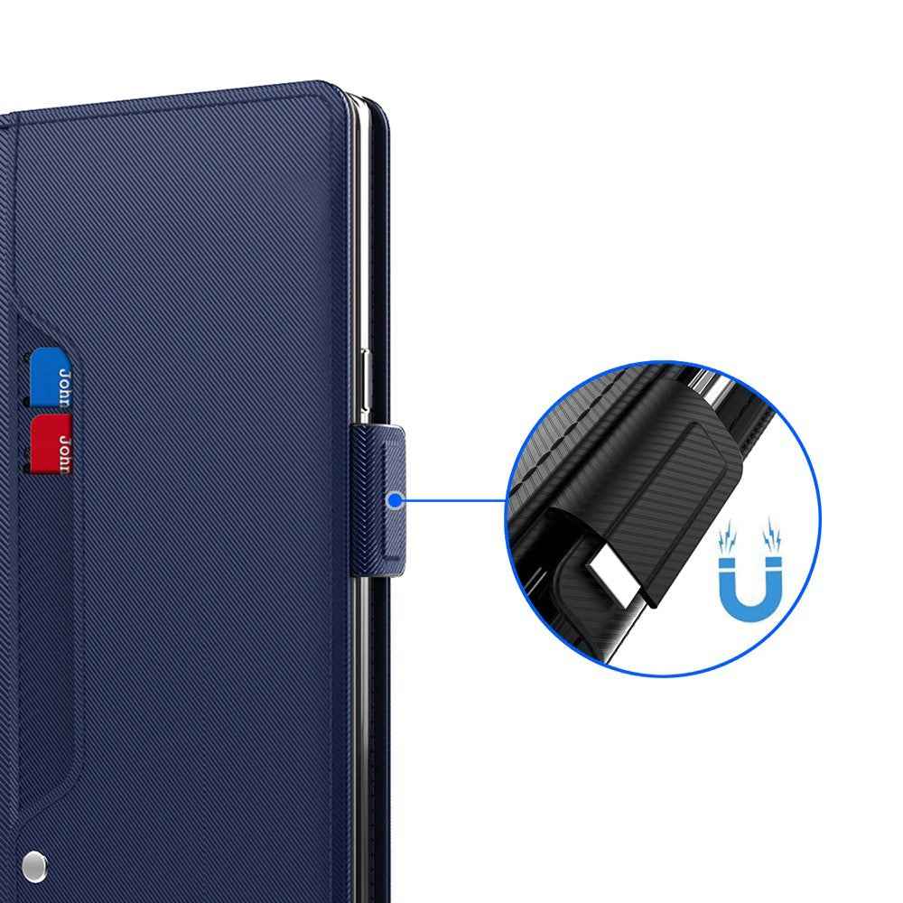 For Xiaomi 17 Ultra 5G Case PU+TPU Magnetic Flip Phone Cover with Stand - Blue