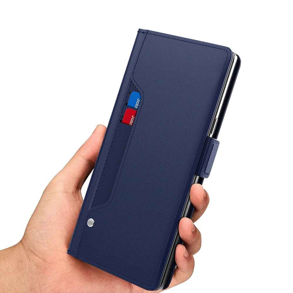 For Xiaomi 17 Ultra 5G Case PU+TPU Magnetic Flip Phone Cover with Stand - Blue