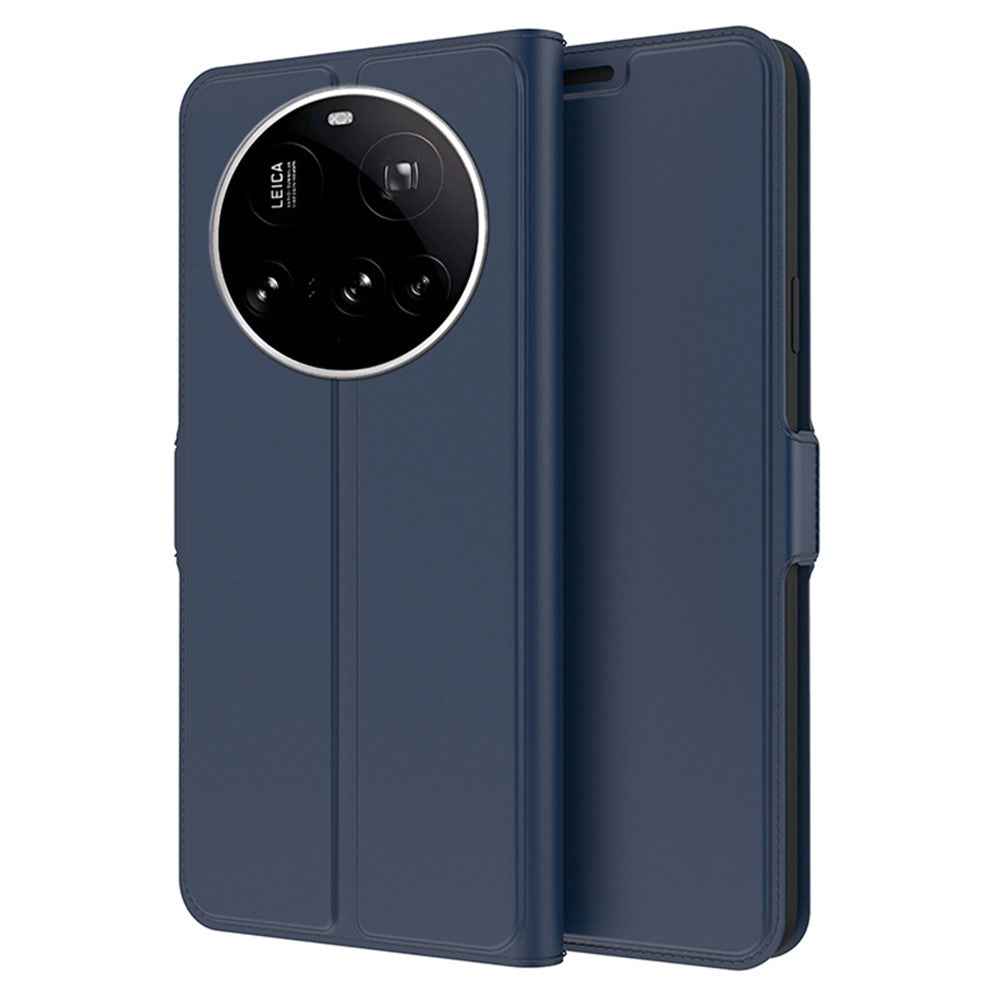 For Xiaomi 17 Ultra 5G Case Shockproof TPU Inner Shell Leather Phone Cover Card Slot - Blue