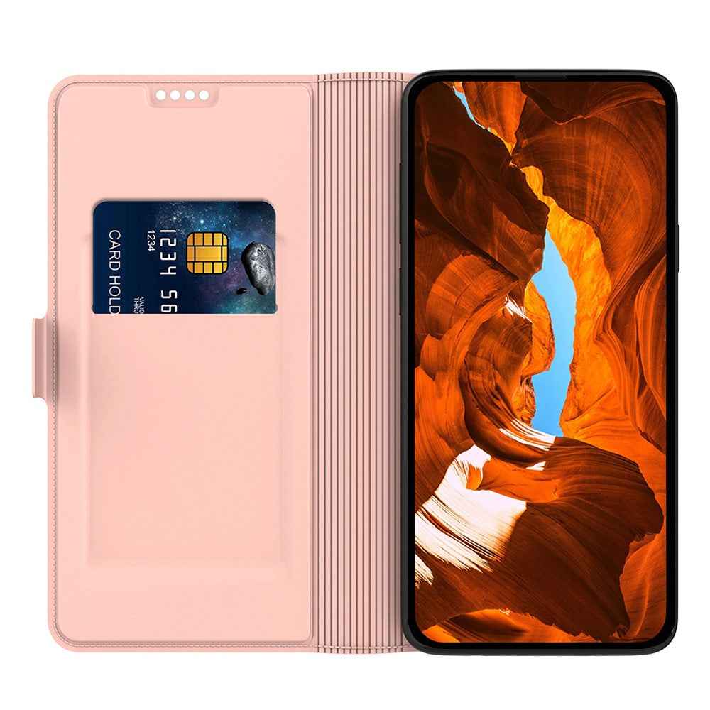 For Xiaomi 17 Ultra 5G Case Shockproof TPU Inner Shell Leather Phone Cover Card Slot - Rose Gold