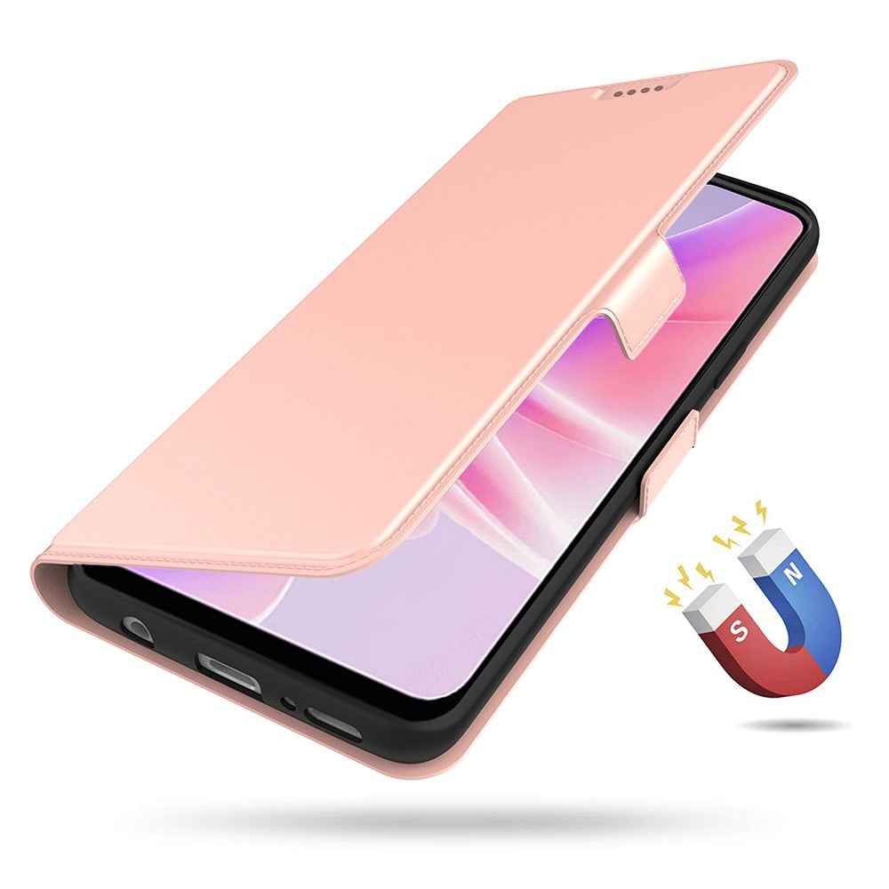 For Xiaomi 17 Ultra 5G Case Shockproof TPU Inner Shell Leather Phone Cover Card Slot - Rose Gold