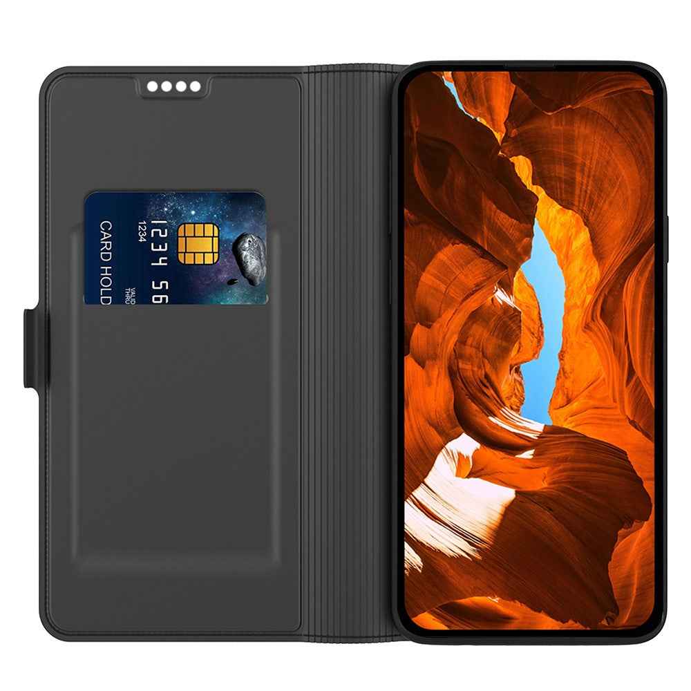 For Xiaomi 17 Ultra 5G Case Shockproof TPU Inner Shell Leather Phone Cover Card Slot - Black