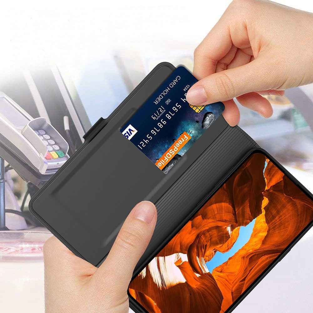For Xiaomi 17 Ultra 5G Case Shockproof TPU Inner Shell Leather Phone Cover Card Slot - Black
