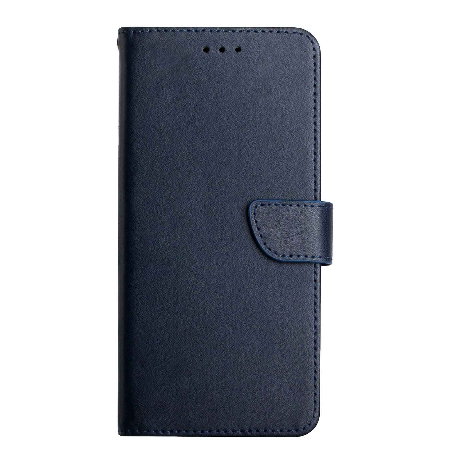For Samsung Galaxy A57 5G Case Genuine Cow Leather Phone Cover Nappa Texture - Blue
