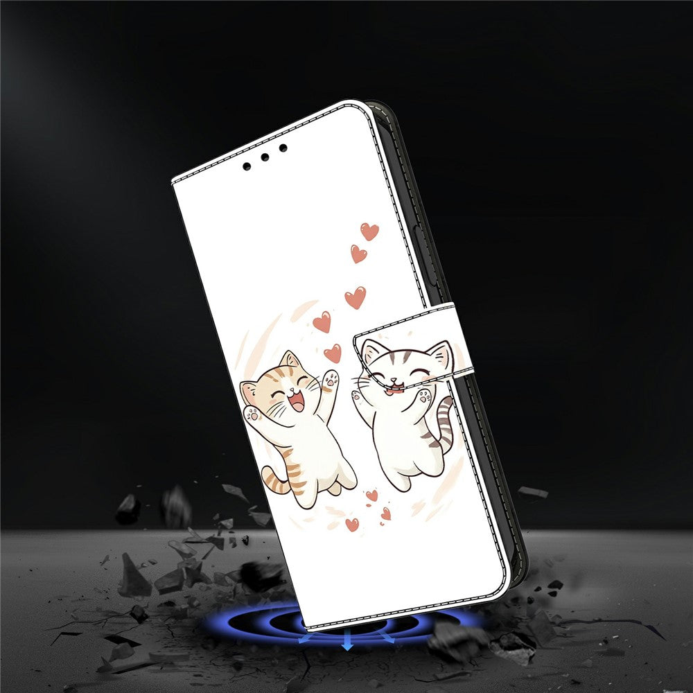 For Xiaomi Redmi Note 15 Pro 5G (Global) Wallet Case Foldable Stand Pattern Printing Leather Flip Phone Cover - Love Cats