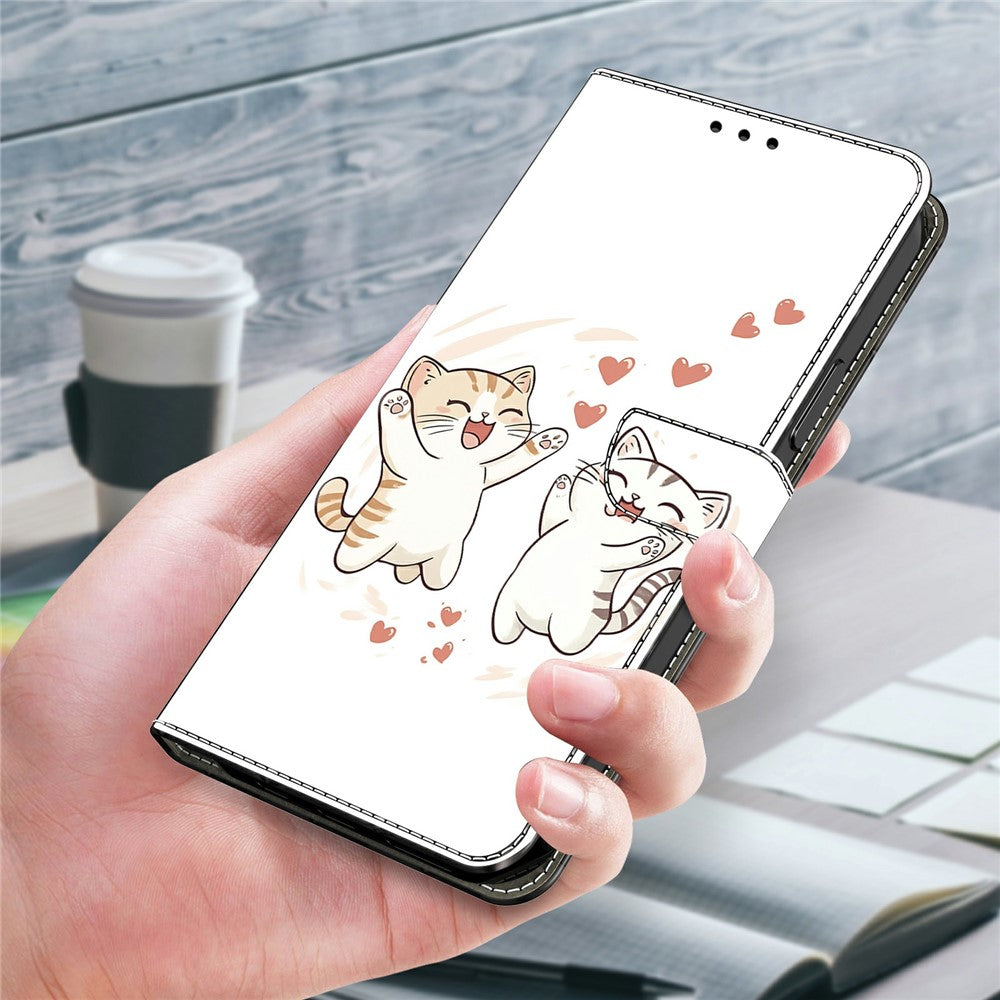For Xiaomi Redmi Note 15 Pro 5G (Global) Wallet Case Foldable Stand Pattern Printing Leather Flip Phone Cover - Love Cats