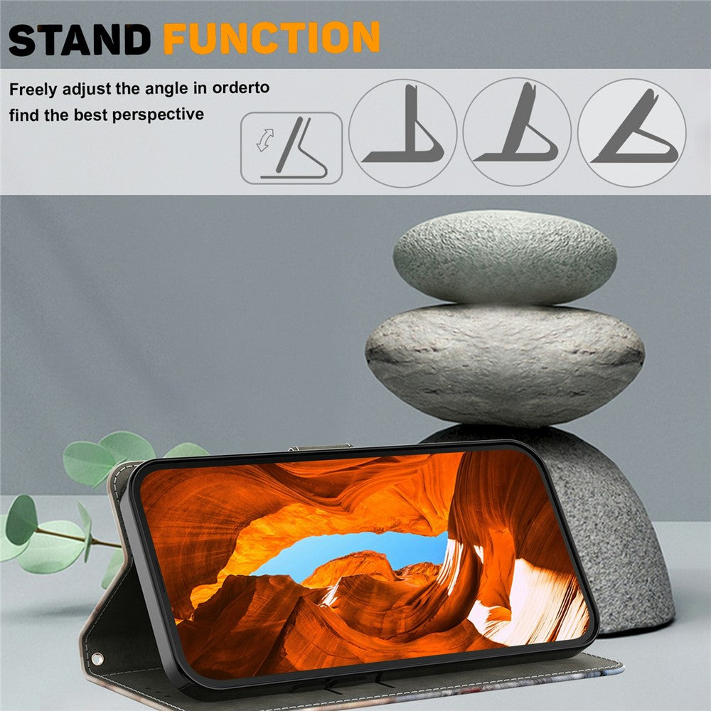 For Xiaomi Redmi Note 15 Pro 5G (Global) Wallet Case Foldable Stand Pattern Printing Leather Flip Phone Cover - Christmas Tree