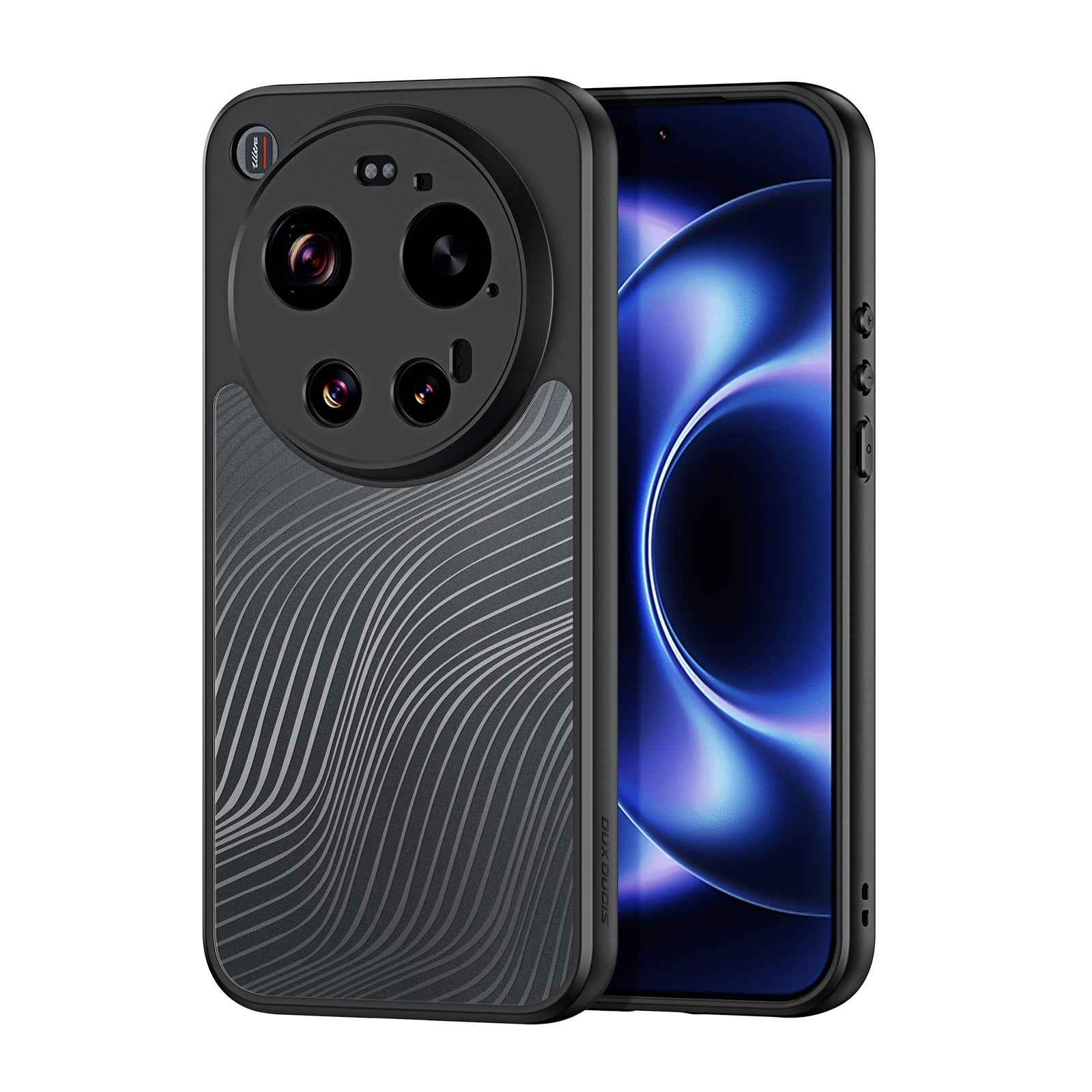 For Xiaomi 17 Ultra 5G Case DUX DUCIS Aimo Series TPU+PC Matte Drop-proof Phone Cover (REACH Certification) - Black