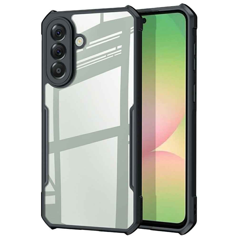 XUNDD For Samsung Galaxy A57 5G Case Dropproof TPU + Acrylic Clear Back Phone Cover - Black