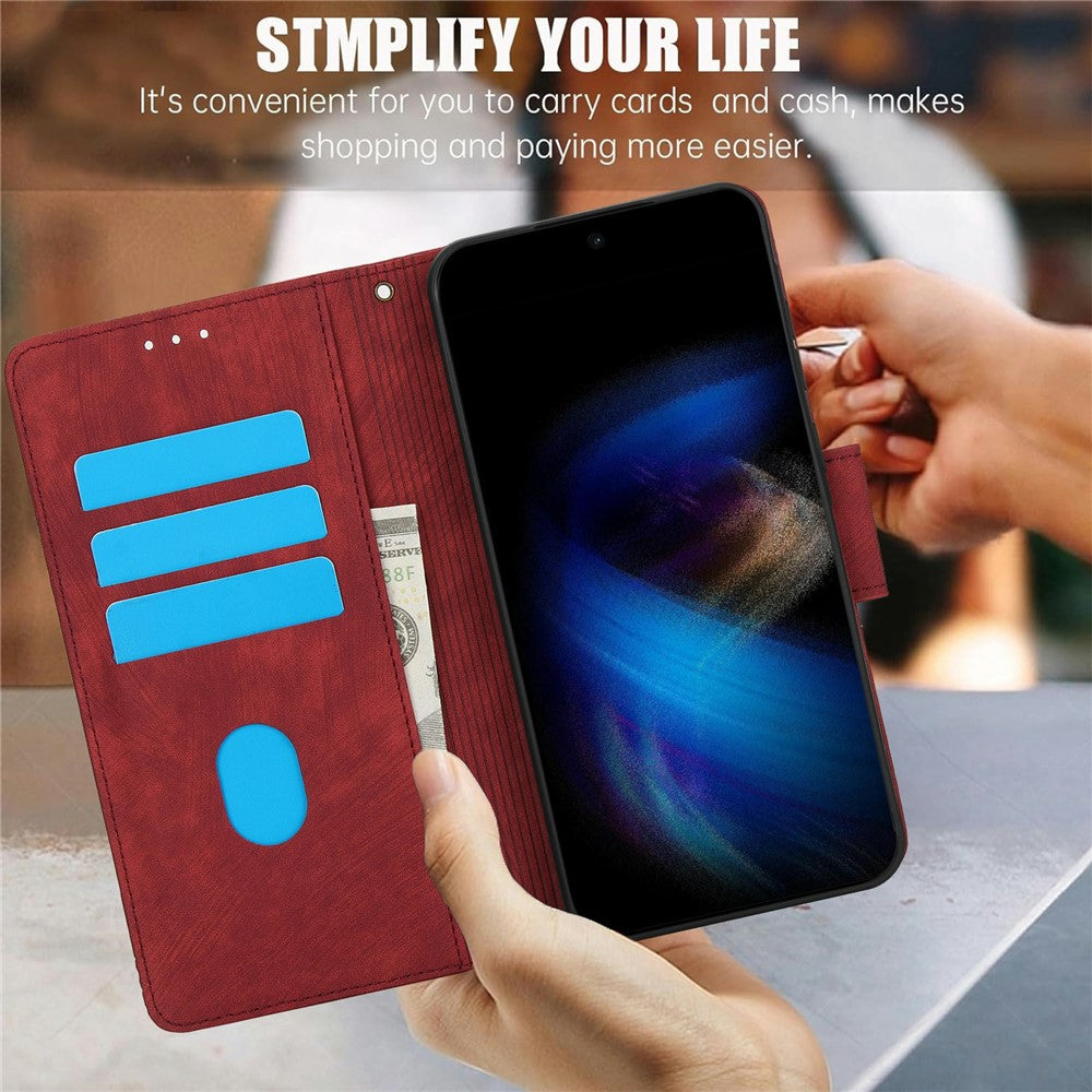 For Xiaomi Poco M8 Pro 5G / Redmi Note 15 Pro+ 5G (Global) Case Flower Butterfly Wallet Leather Phone Cover with Hand Strap - Red