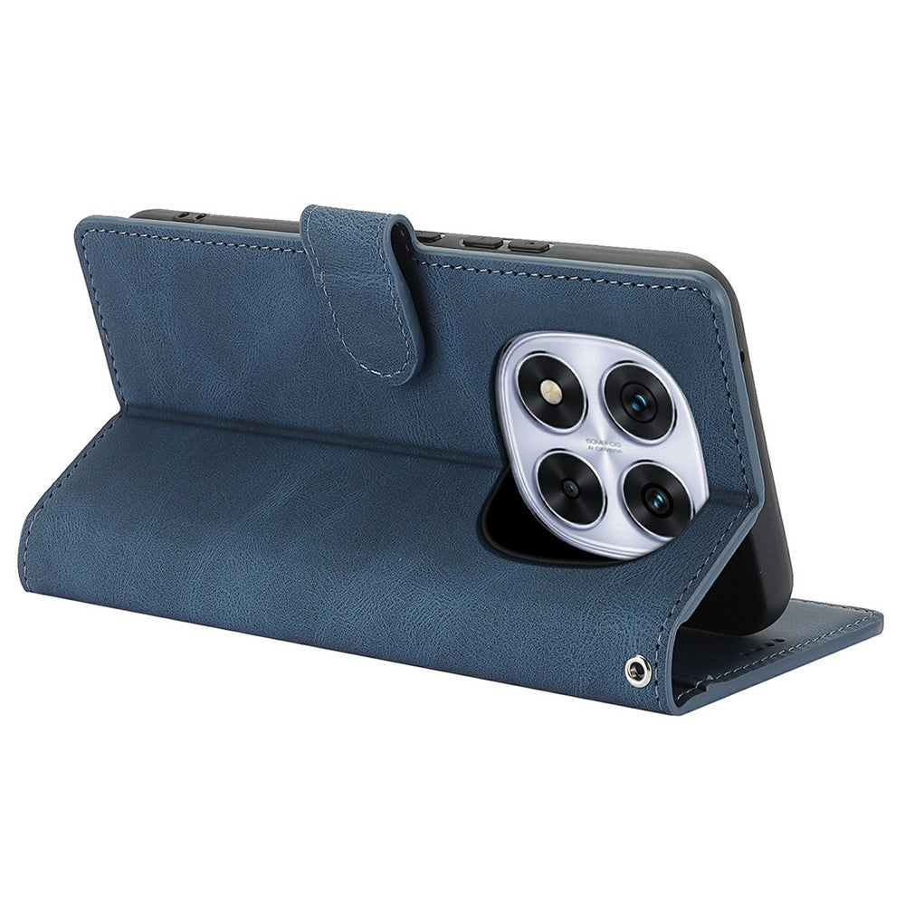 For Xiaomi Redmi Note 15 Pro 5G (Global) Case PU Leather Phone Cover with Wallet Stand - Blue