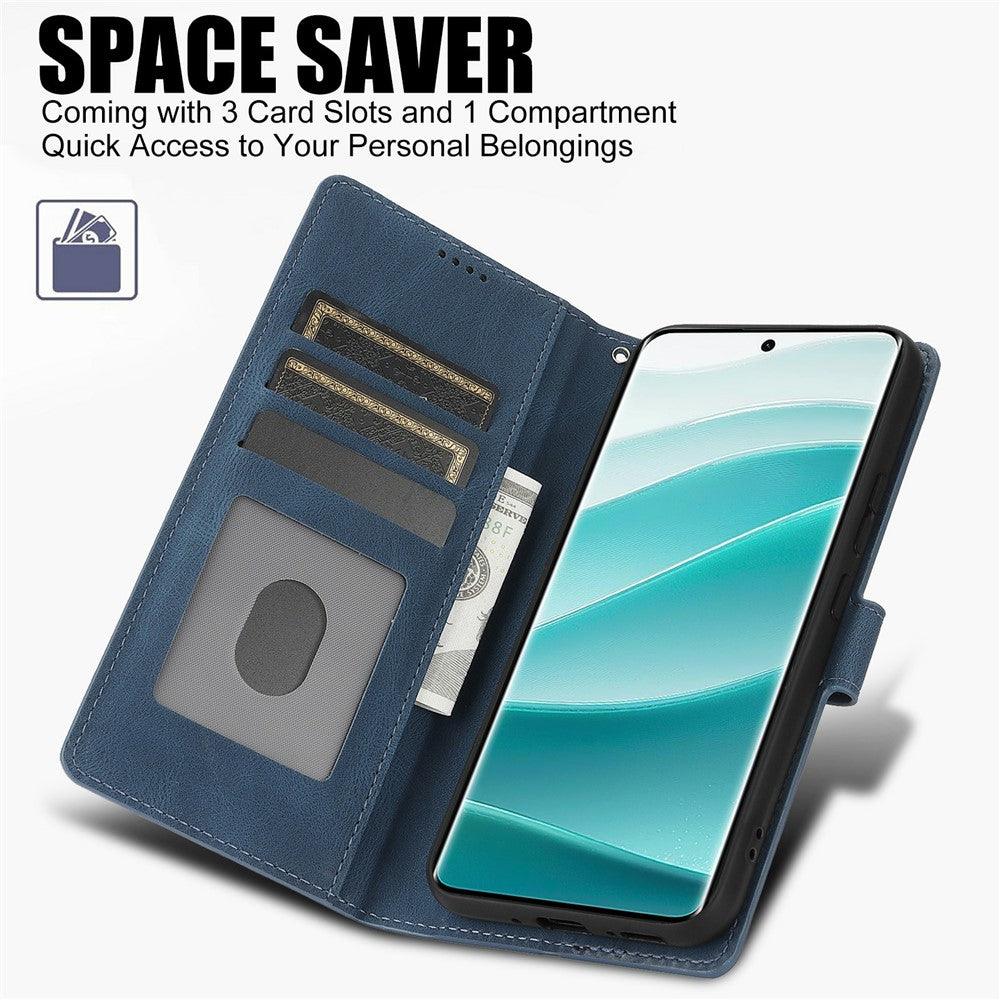 For Xiaomi Redmi Note 15 Pro 5G (Global) Case PU Leather Phone Cover with Wallet Stand - Blue