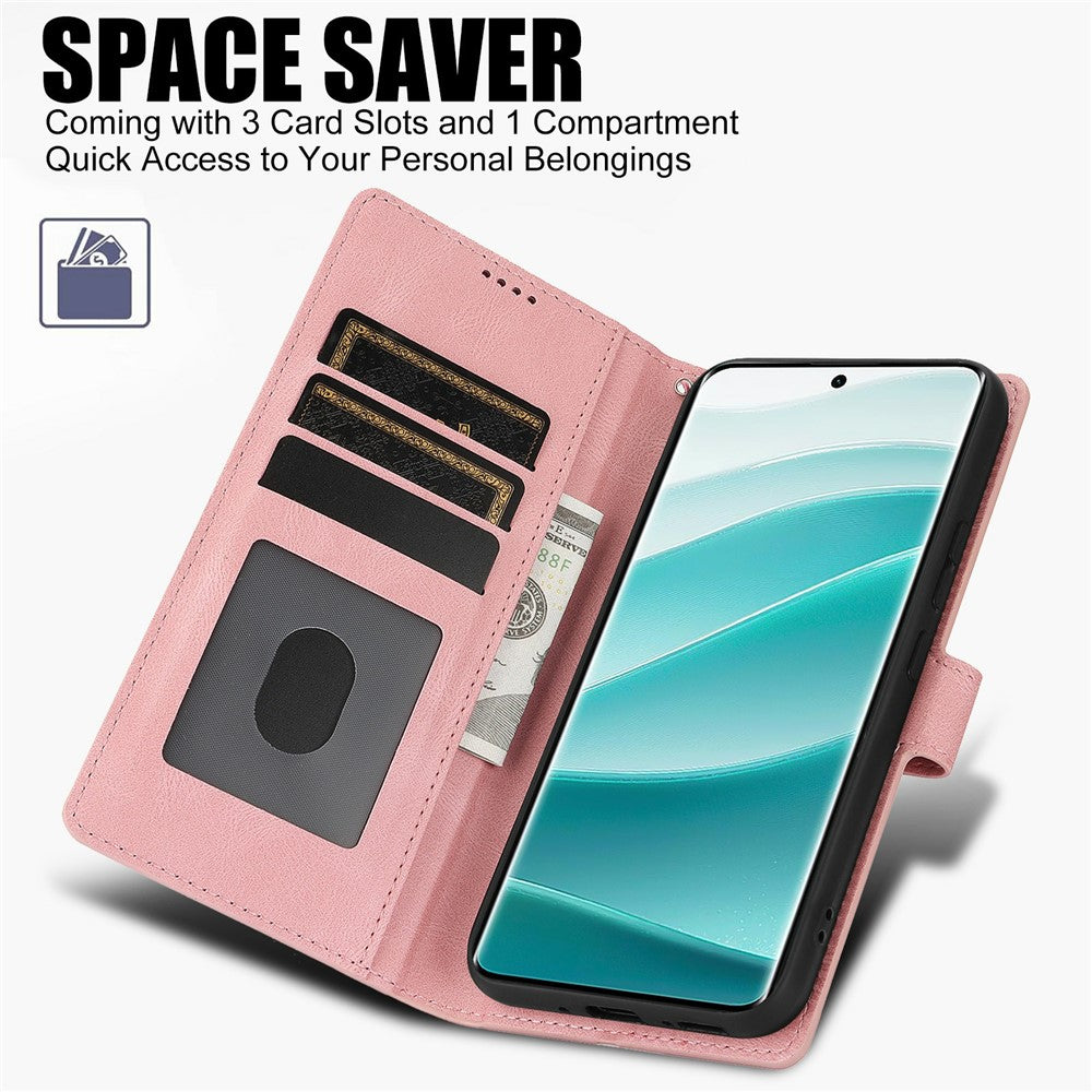 For Xiaomi Redmi Note 15 Pro 5G (Global) Case PU Leather Phone Cover with Wallet Stand - Pink