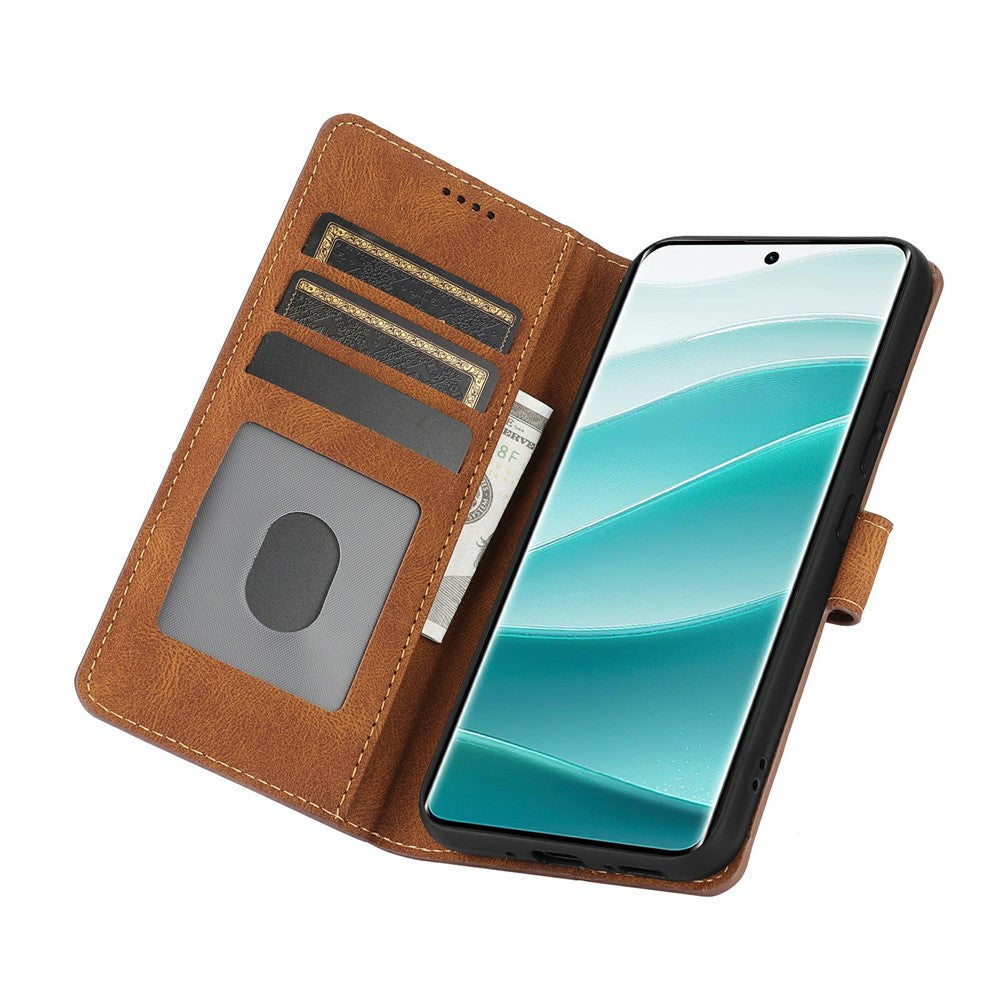 For Xiaomi Redmi Note 15 Pro 5G (Global) Case PU Leather Phone Cover with Wallet Stand - Brown