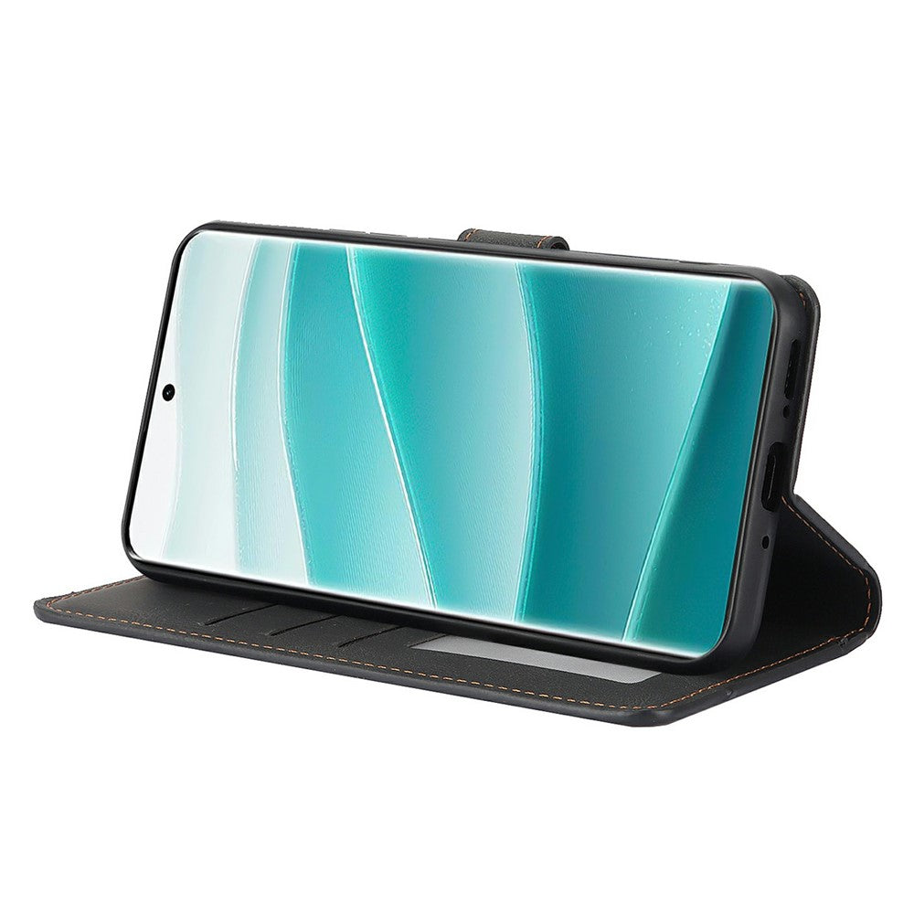 For Xiaomi Poco M8 Pro 5G / Redmi Note 15 Pro+ 5G (Global) Case PU Leather Phone Cover with Wallet Stand - Black