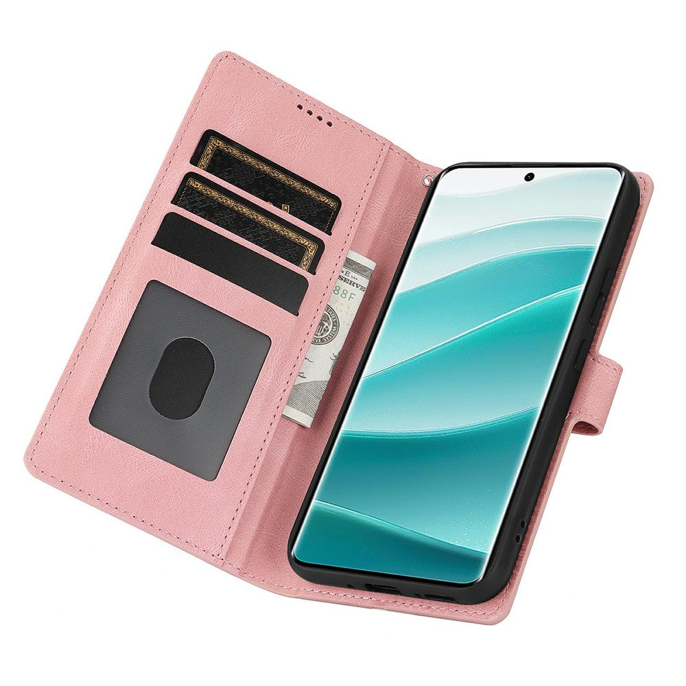 For Xiaomi Poco M8 Pro 5G / Redmi Note 15 Pro+ 5G (Global) Case PU Leather Phone Cover with Wallet Stand - Pink