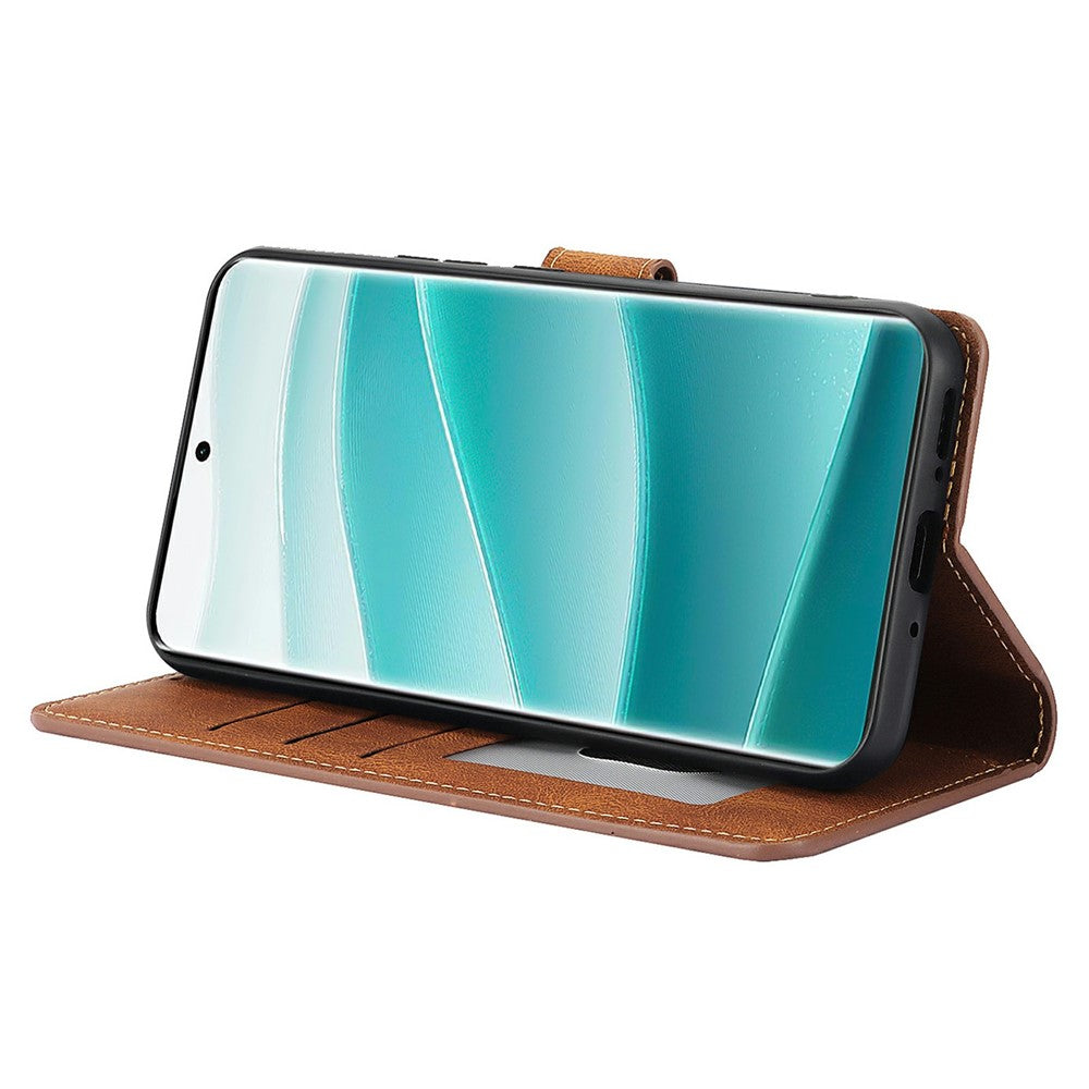 For Xiaomi Poco M8 Pro 5G / Redmi Note 15 Pro+ 5G (Global) Case PU Leather Phone Cover with Wallet Stand - Brown