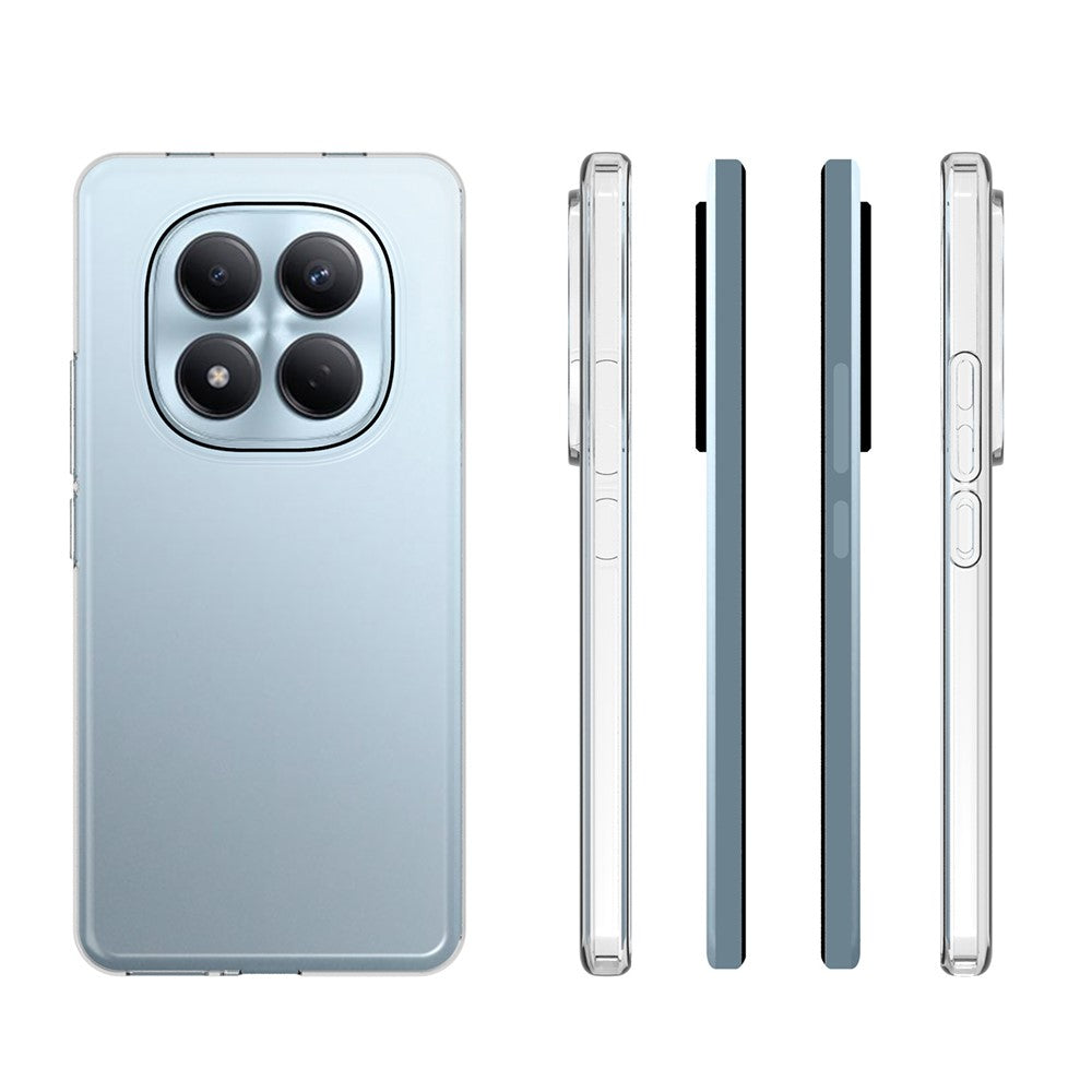 For Xiaomi Redmi Note 15 Pro 4G (Global) Case Watermark Resistant TPU Phone Back Cover - Transparent