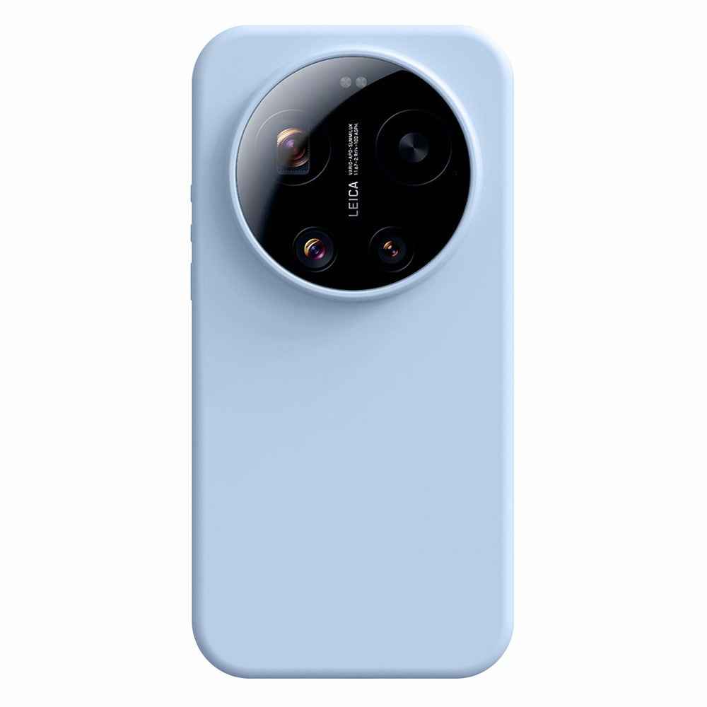 For Xiaomi 17 Ultra 5G Case Skin-Friendly Liquid Silicone + PC Phone Cover - Baby Blue
