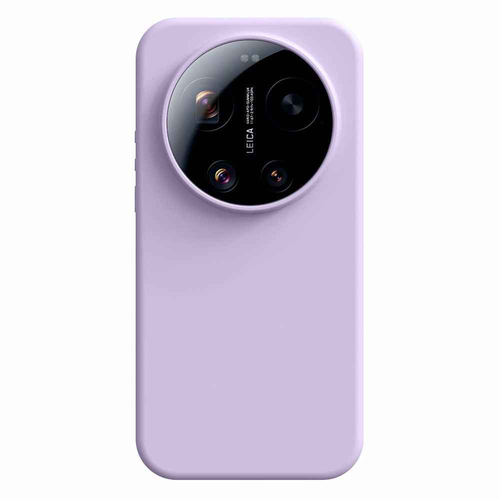 For Xiaomi 17 Ultra 5G Case Skin-Friendly Liquid Silicone + PC Phone Cover - Light Purple