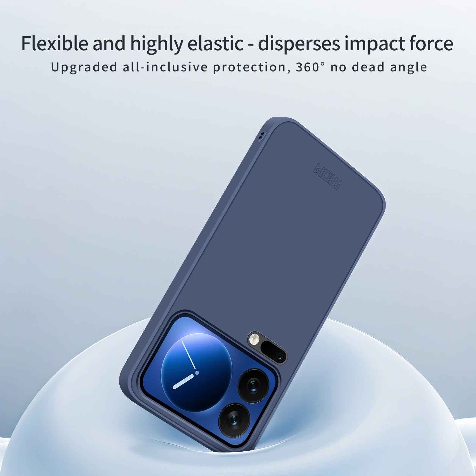 For Xiaomi 17 Pro Case MOFI Skin Touch Soft TPU Protective Phone Cover - Black