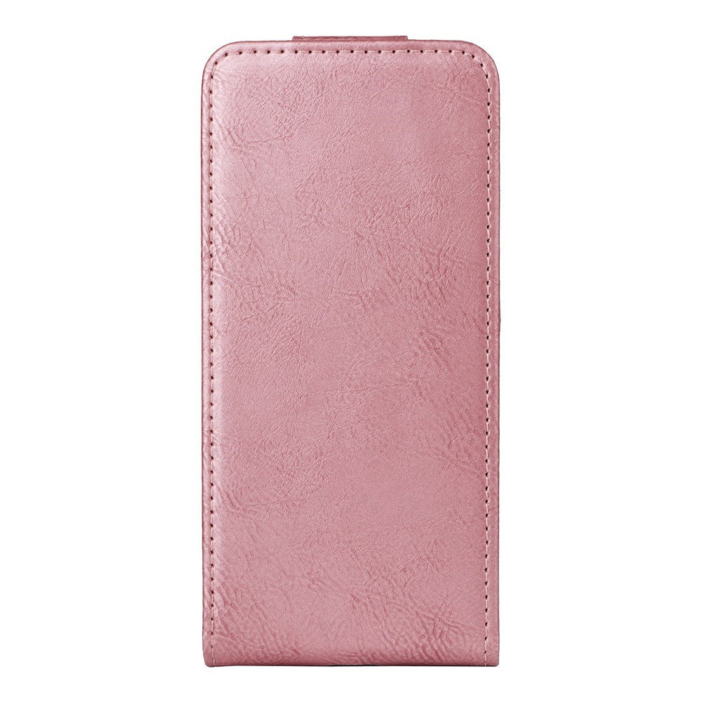 For Xiaomi Redmi Note 15 4G (Global) Stand Case Magnetic Clasp Vertical Flip Leather Phone Cover with Card Holder - Rose Gold