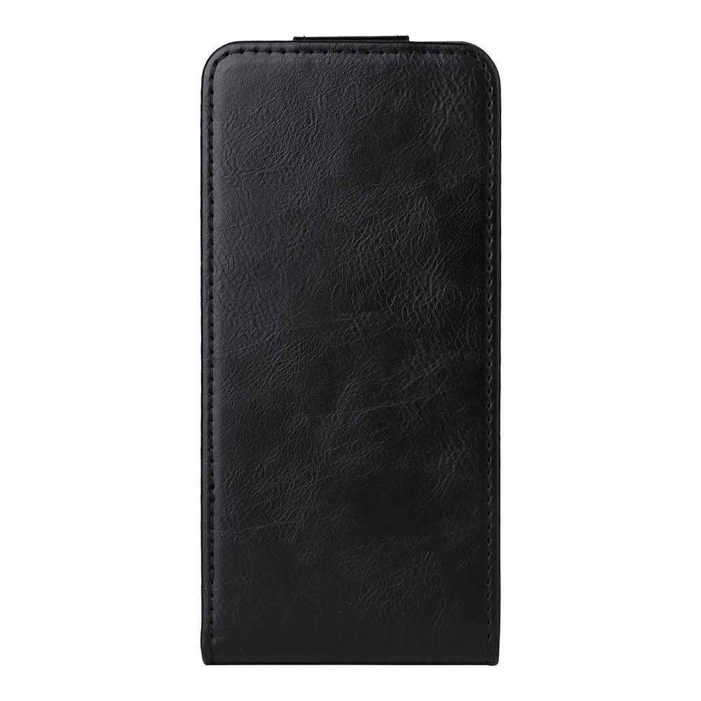 For Xiaomi 17 Ultra 5G Stand Case Magnetic Clasp Vertical Flip Leather Phone Cover with Card Holder - Black