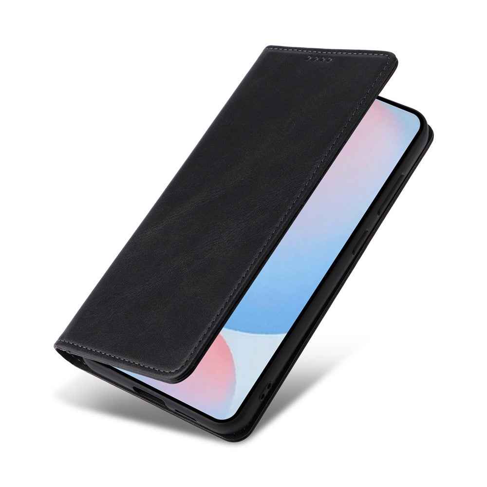 For Samsung Galaxy A57 5G Case RFID Blocking PU Leather Phone Wallet Cover - Black