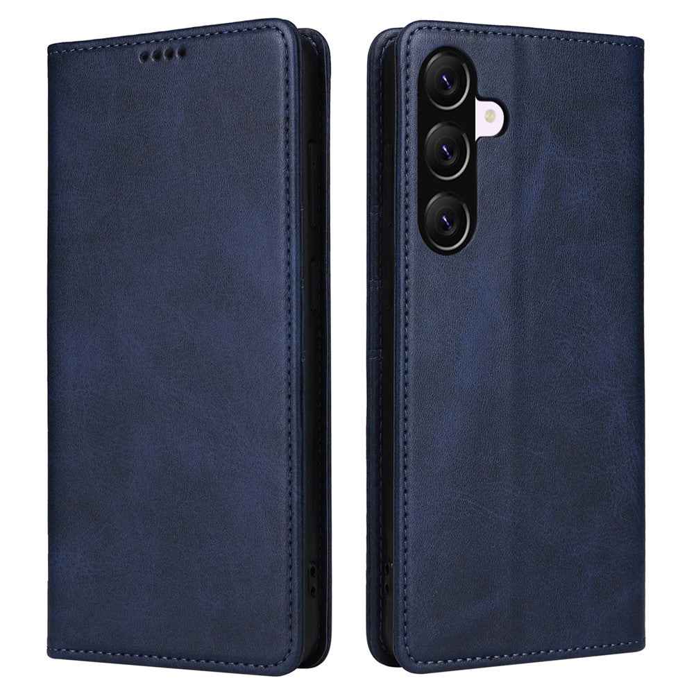 For Samsung Galaxy A57 5G Case RFID Blocking PU Leather Phone Wallet Cover - Blue