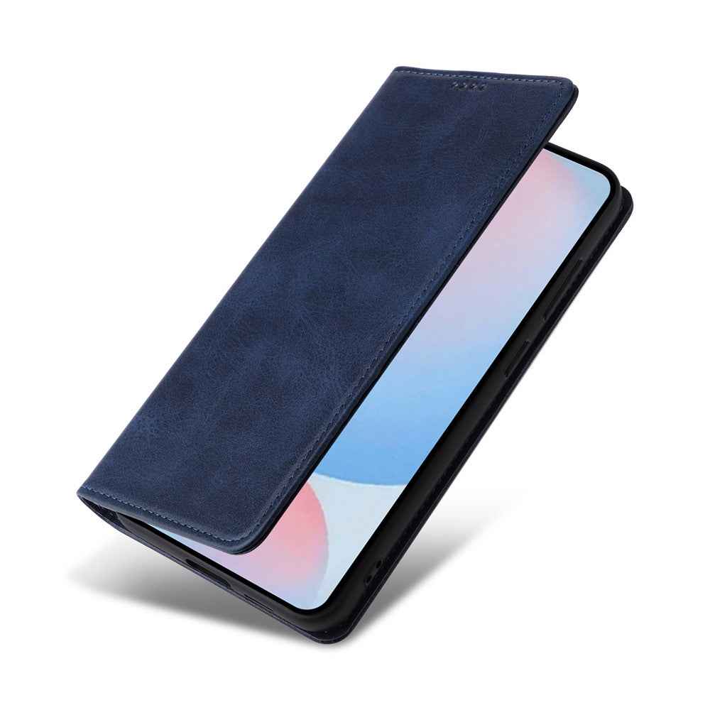 For Samsung Galaxy A57 5G Case RFID Blocking PU Leather Phone Wallet Cover - Blue