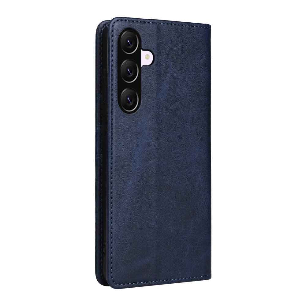 For Samsung Galaxy A57 5G Case RFID Blocking PU Leather Phone Wallet Cover - Blue