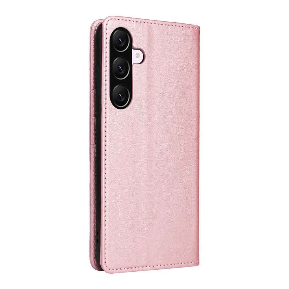 For Samsung Galaxy A57 5G Case RFID Blocking PU Leather Phone Wallet Cover - Pink