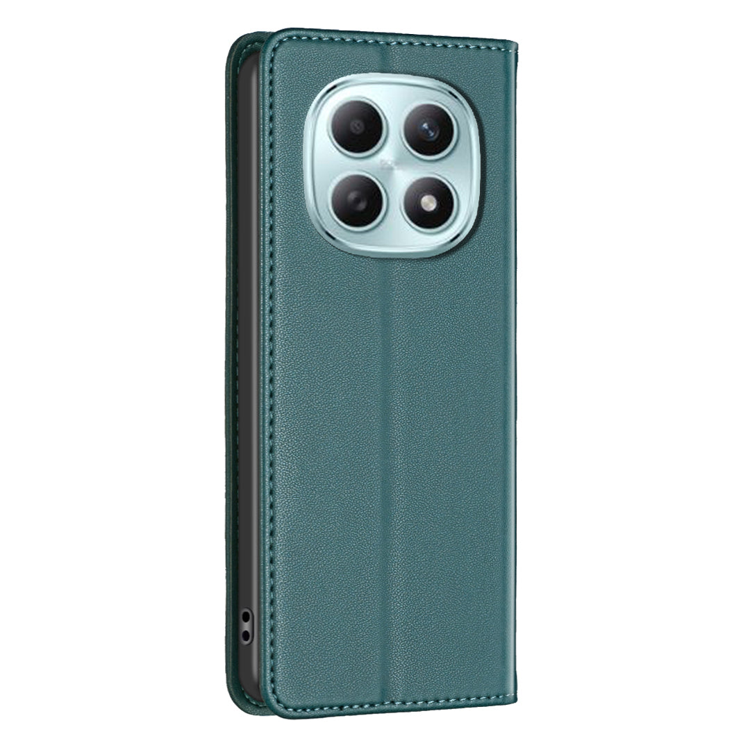 For Xiaomi Poco M8 5G / Redmi Note 15 5G (Global) / 15 4G (Global) Leather Case BINFEN COLOR BF18 Phone Stand Cover with Card Slots - Green